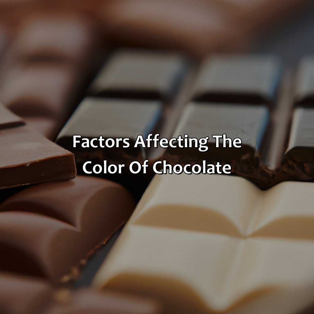 Factors Affecting The Color Of Chocolate  - What Color Is Chocolate, 