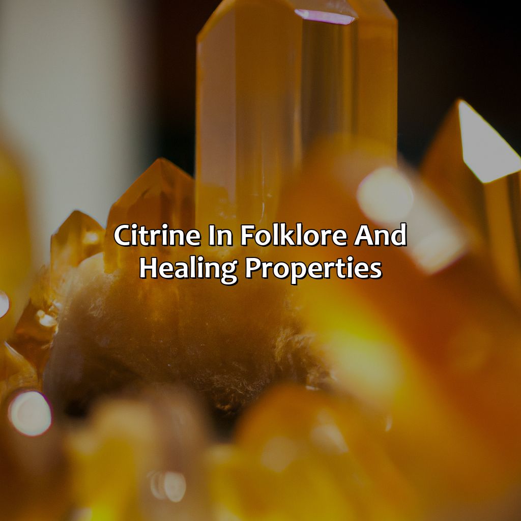 Citrine In Folklore And Healing Properties  - What Color Is Citrine, 