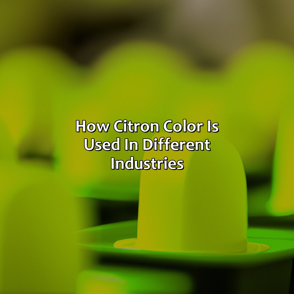 How Citron Color Is Used In Different Industries  - What Color Is Citron, 