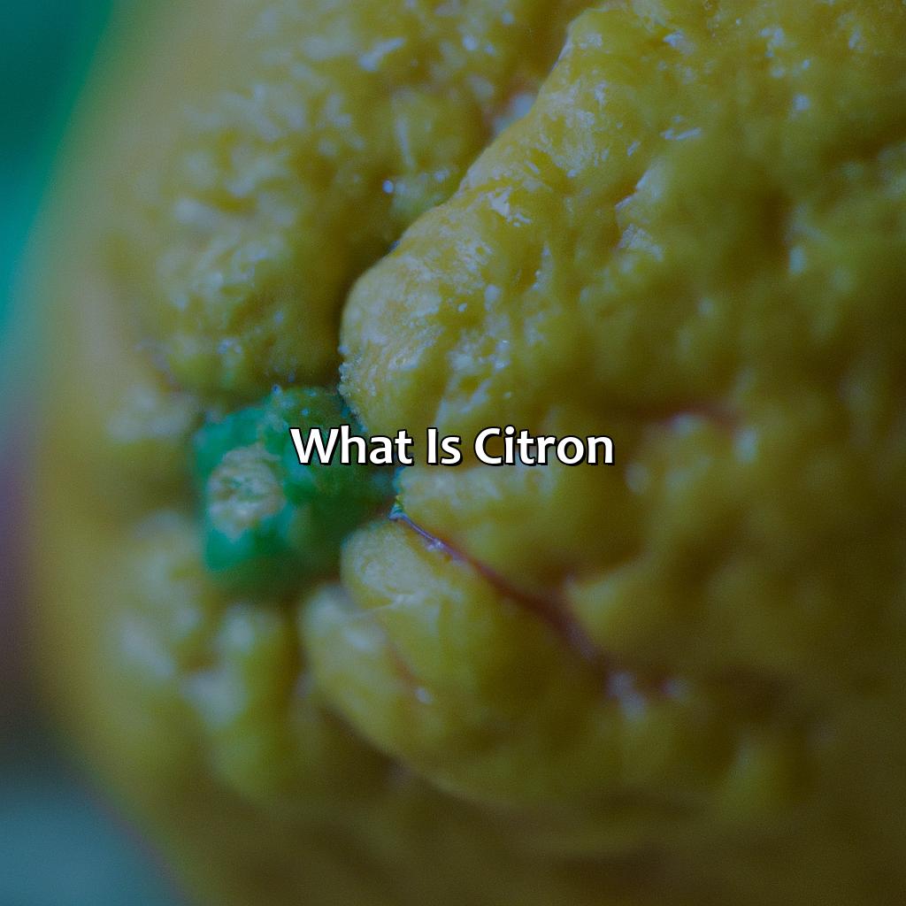 What Is Citron?  - What Color Is Citron, 