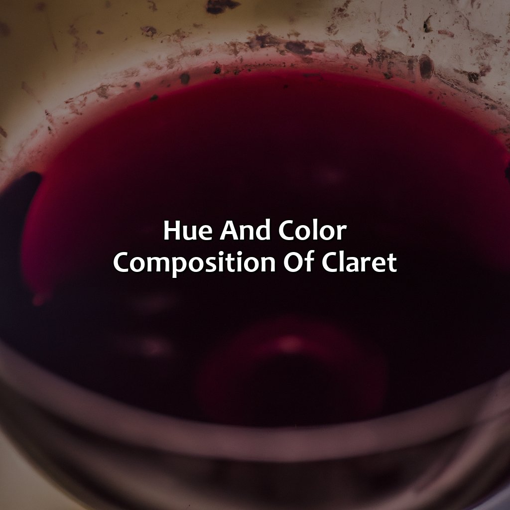 Hue And Color Composition Of Claret  - What Color Is Claret, 