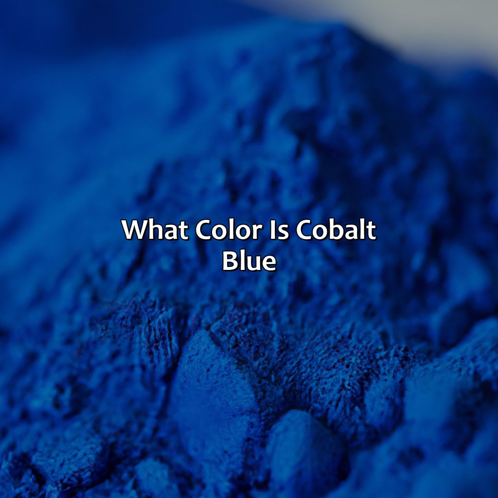 What Color Is Cobalt Blue - colorscombo.com