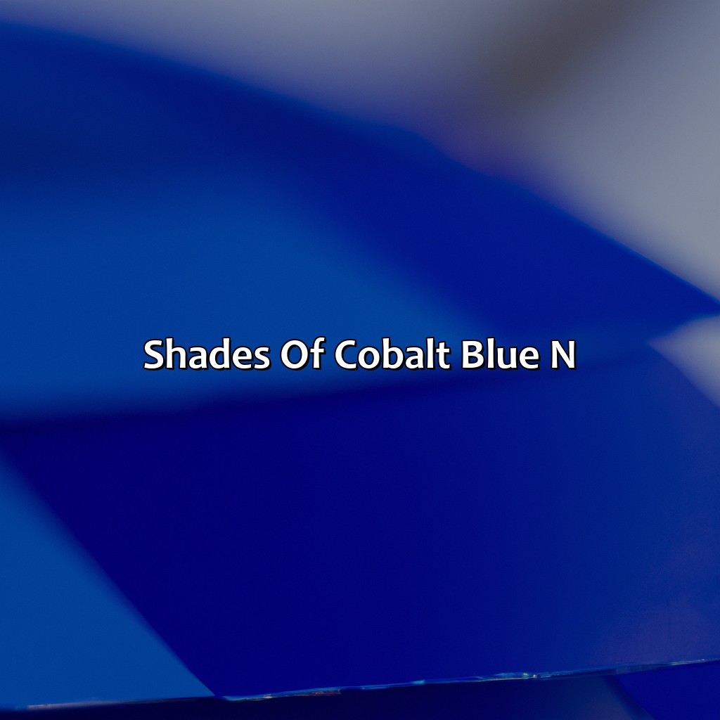 Shades Of Cobalt Blue \N - What Color Is Cobalt Blue, 