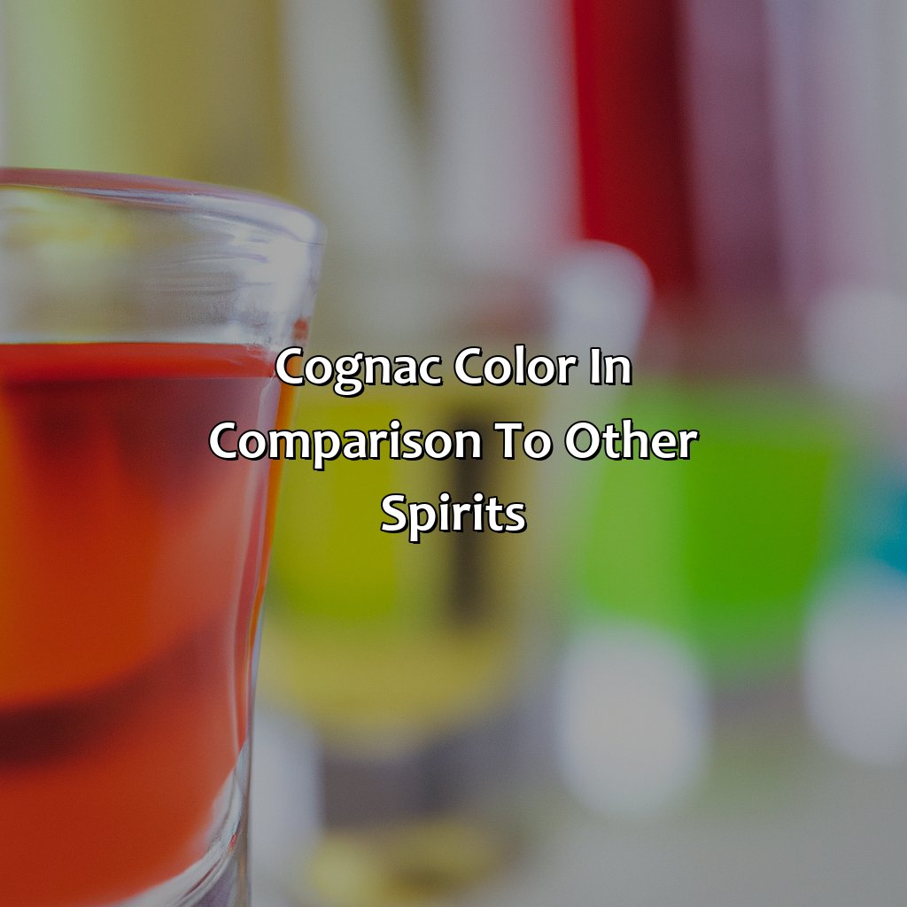 Cognac Color In Comparison To Other Spirits  - What Color Is Cognac, 