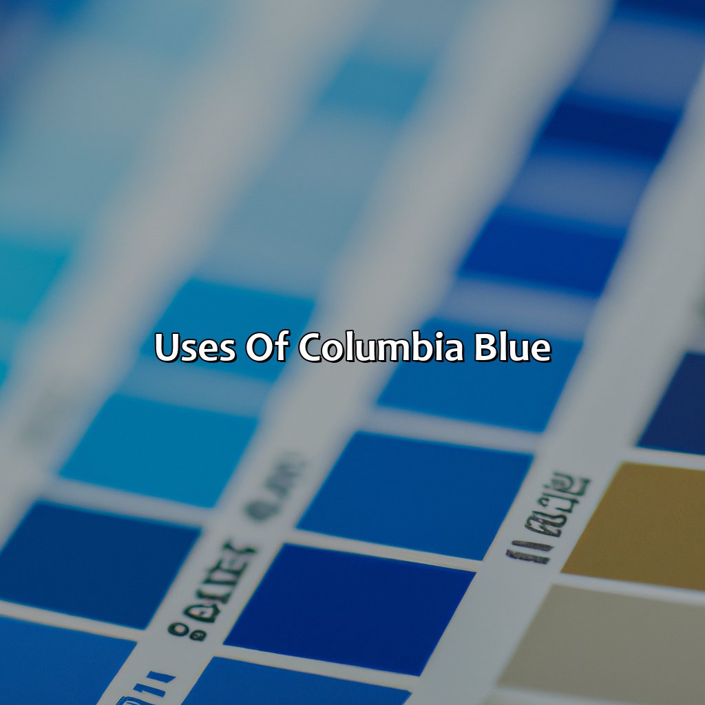 Uses Of Columbia Blue  - What Color Is Columbia Blue, 