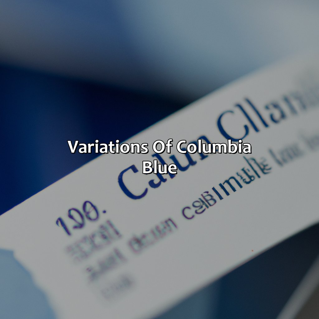 Variations Of Columbia Blue  - What Color Is Columbia Blue, 