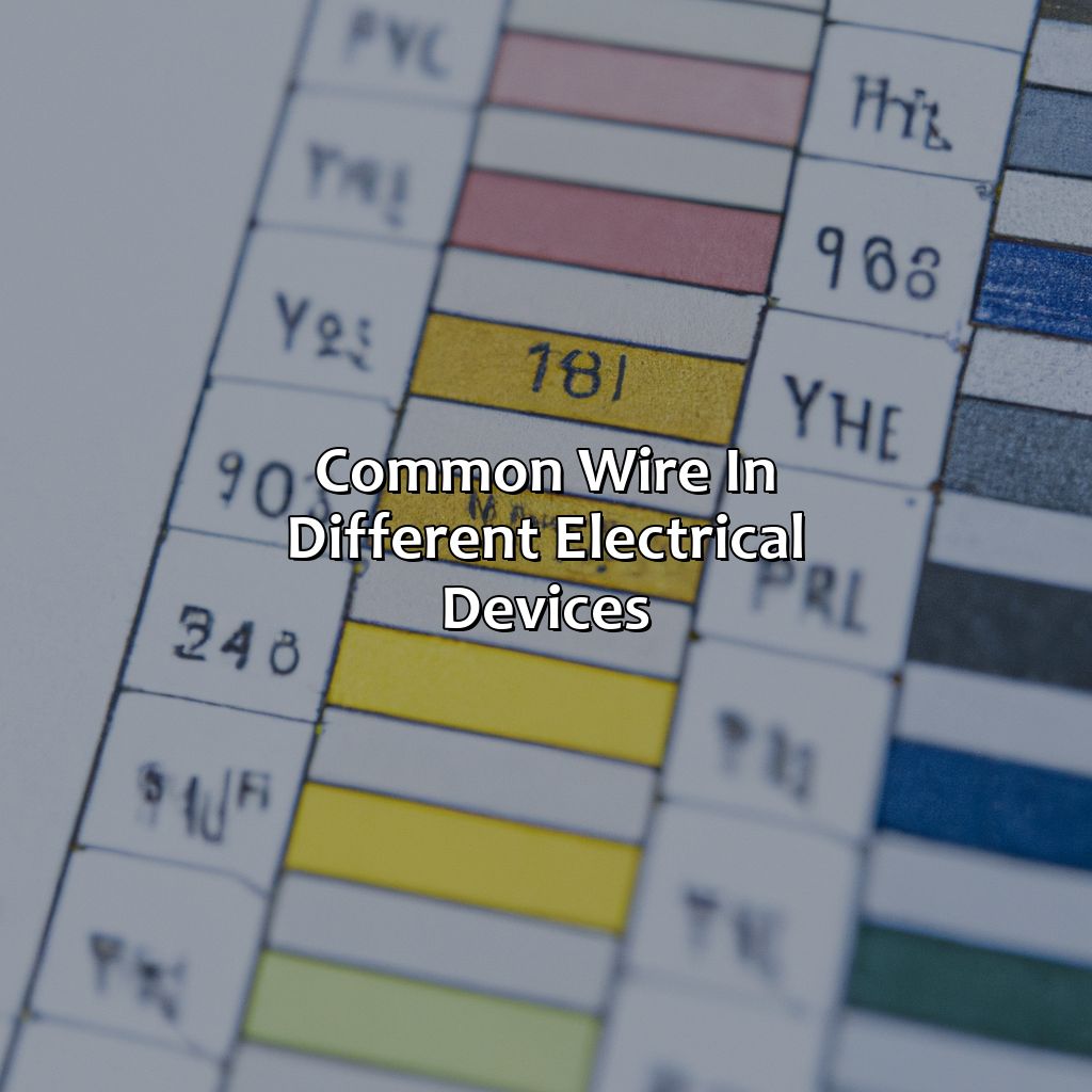 Common Wire In Different Electrical Devices  - What Color Is Common Wire, 