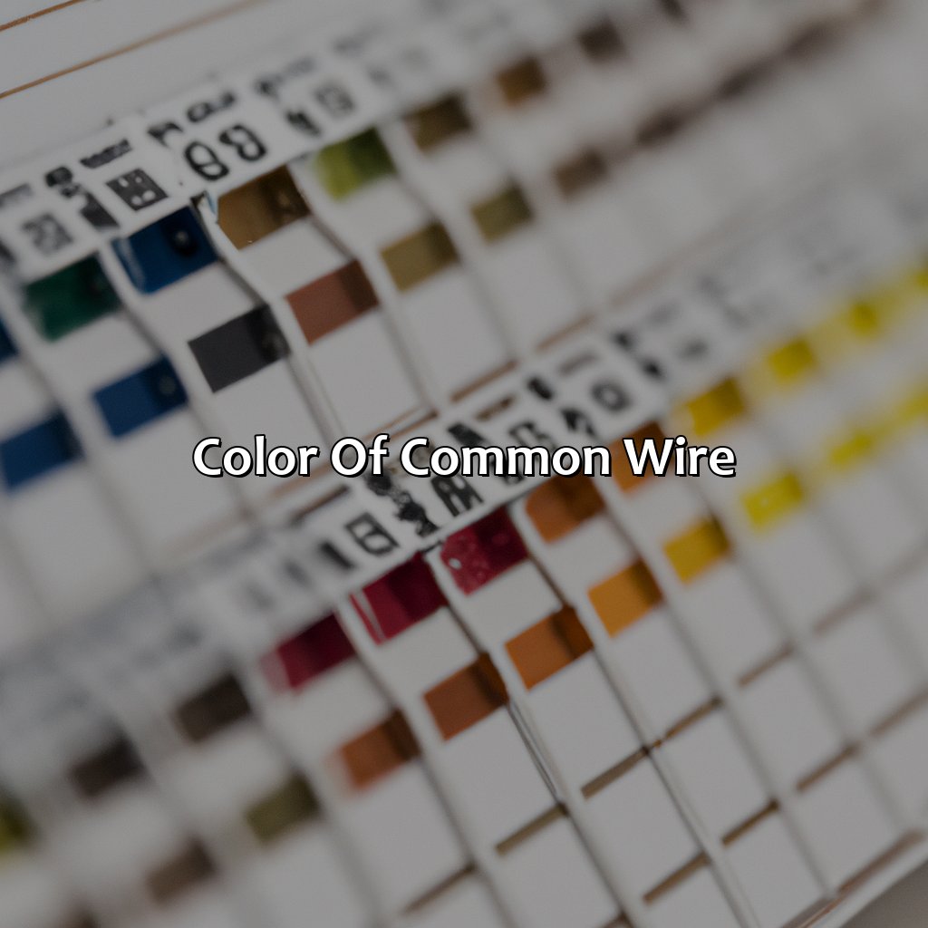 Color Of Common Wire  - What Color Is Common Wire, 