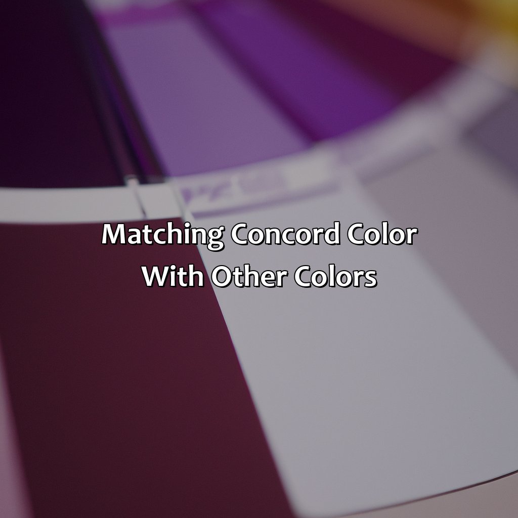 Matching Concord Color With Other Colors  - What Color Is Concord, 