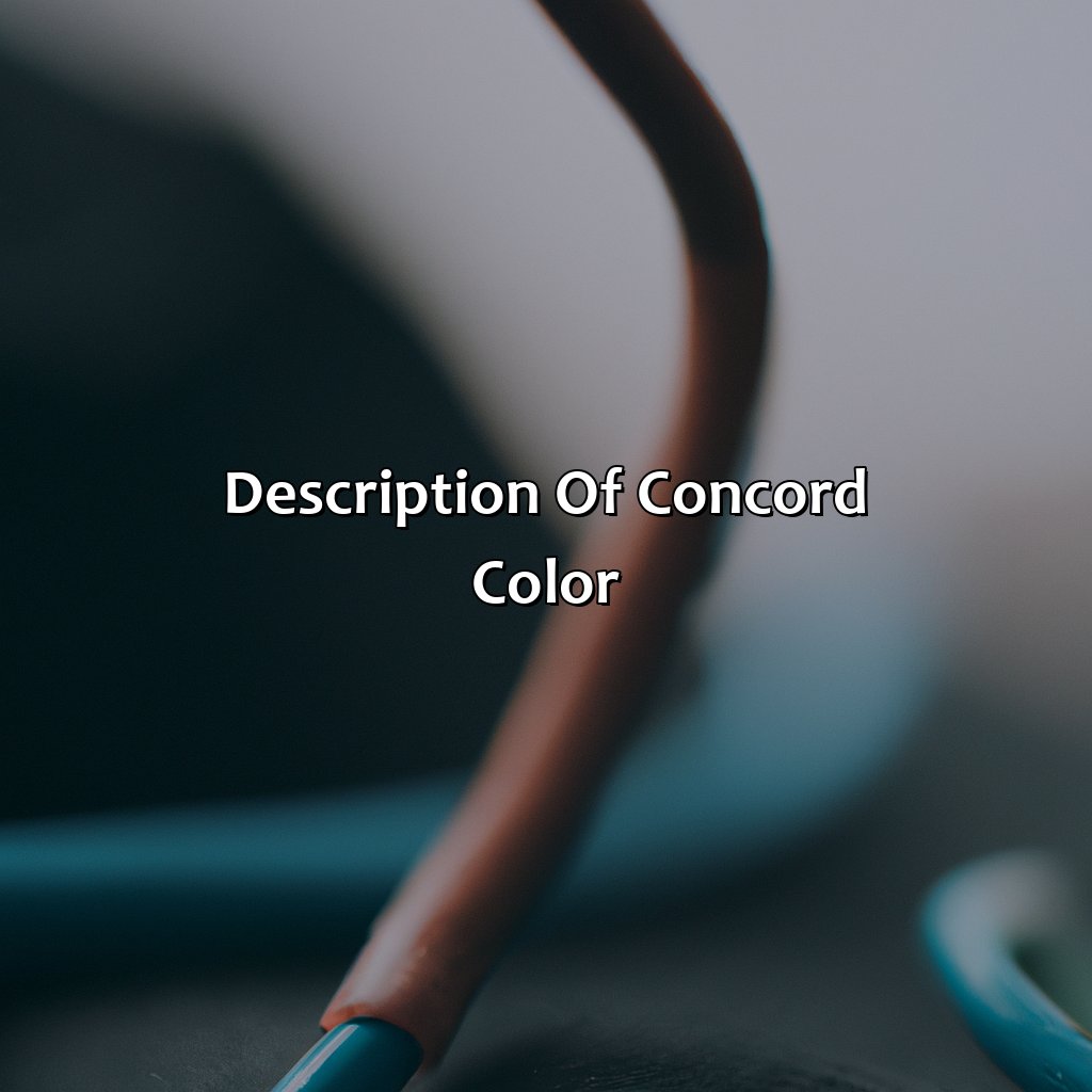 Description Of Concord Color  - What Color Is Concord, 