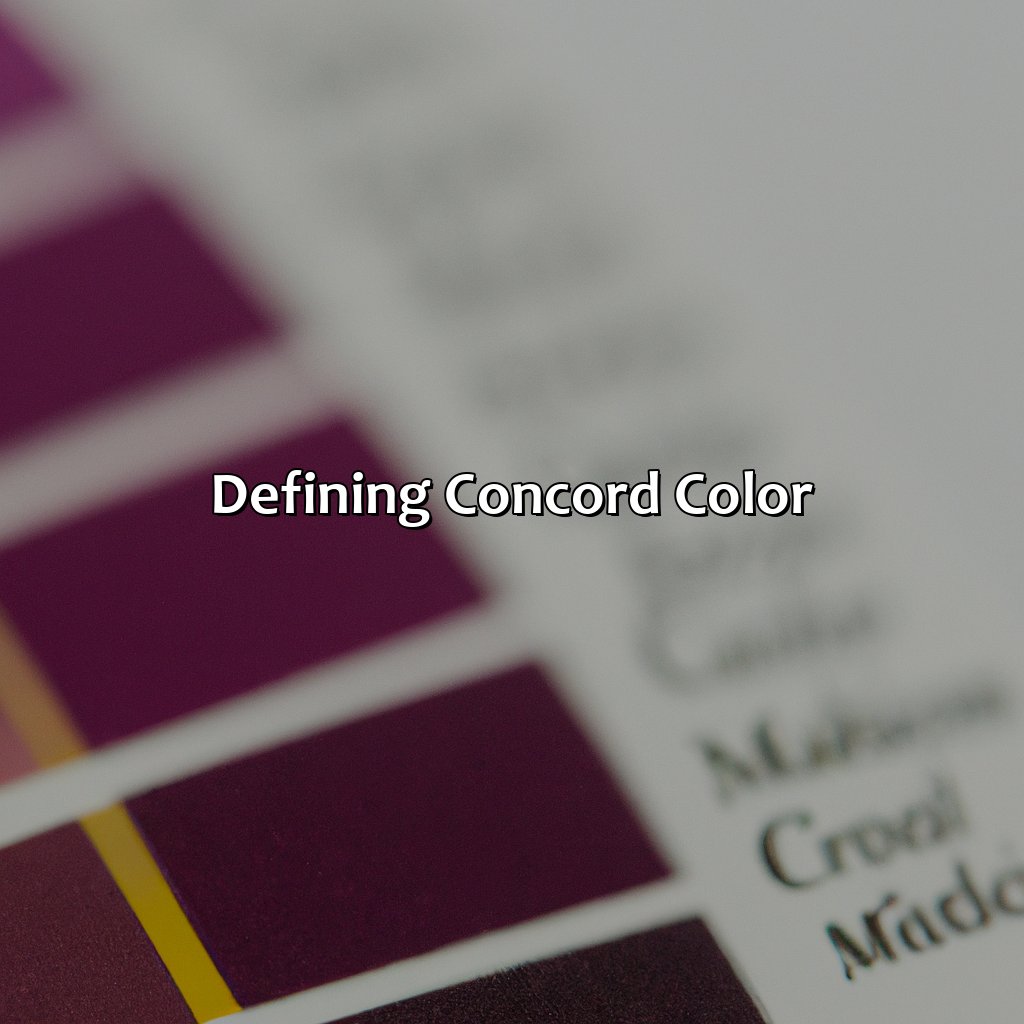 Defining Concord Color  - What Color Is Concord, 