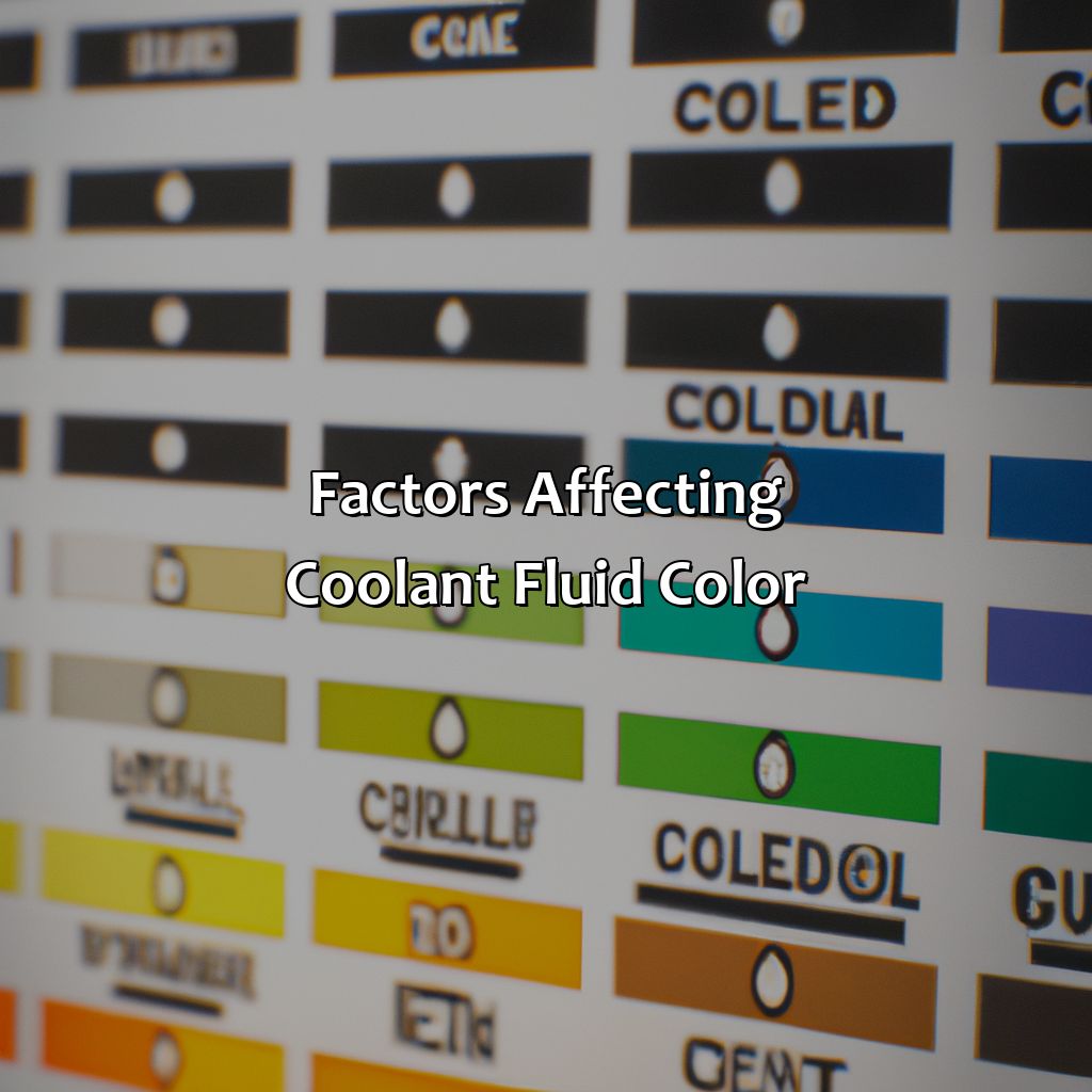 Factors Affecting Coolant Fluid Color  - What Color Is Coolant Fluid, 