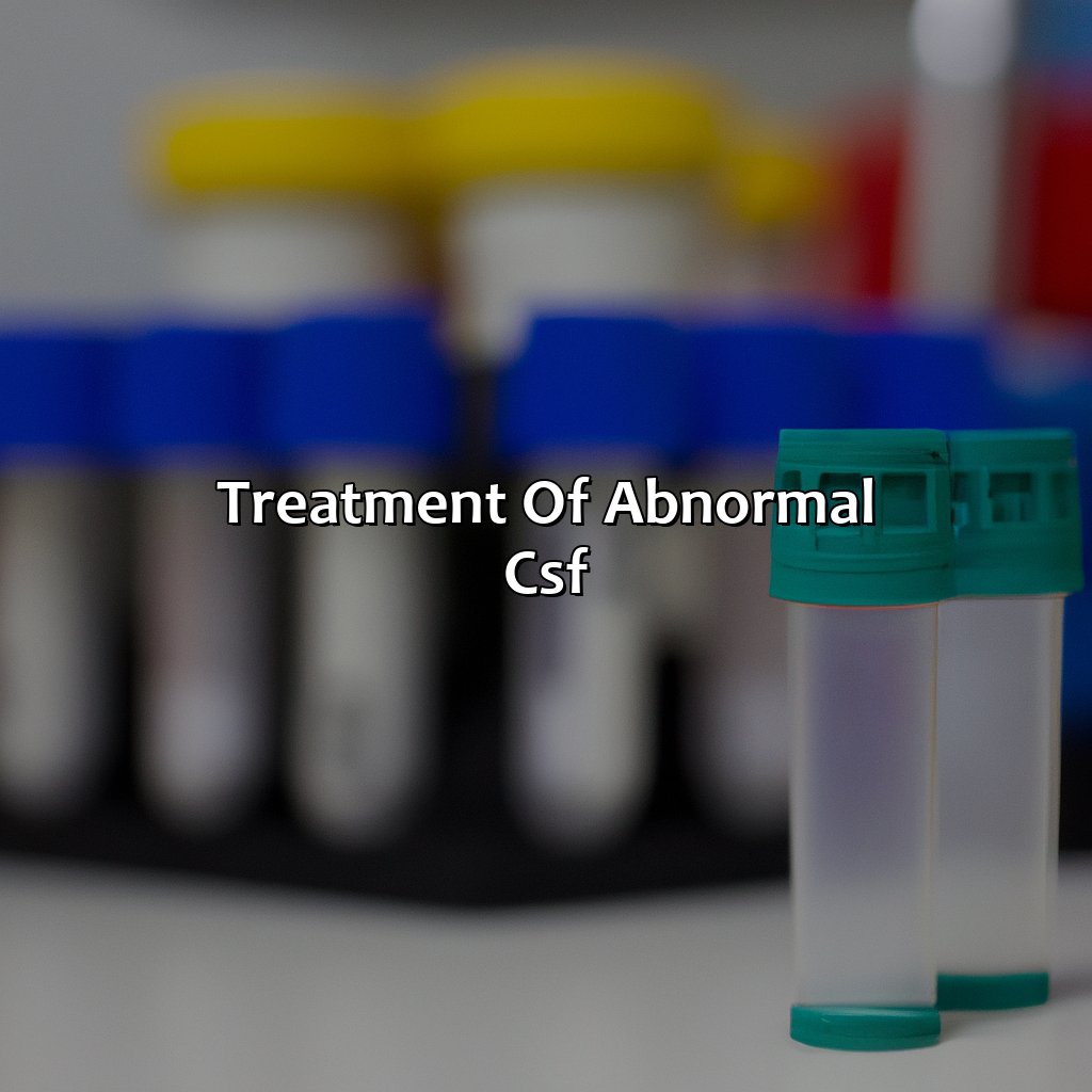 Treatment Of Abnormal Csf  - What Color Is Csf, 