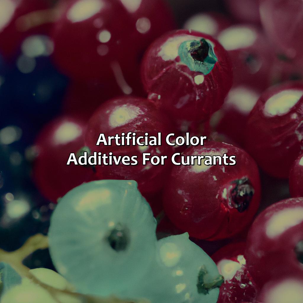 Artificial Color Additives For Currants - What Color Is Currant, 