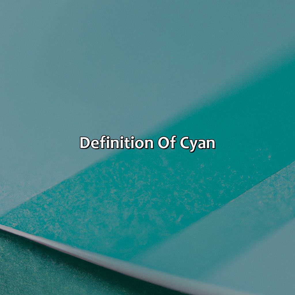 Definition Of Cyan  - What Color Is Cyan, 