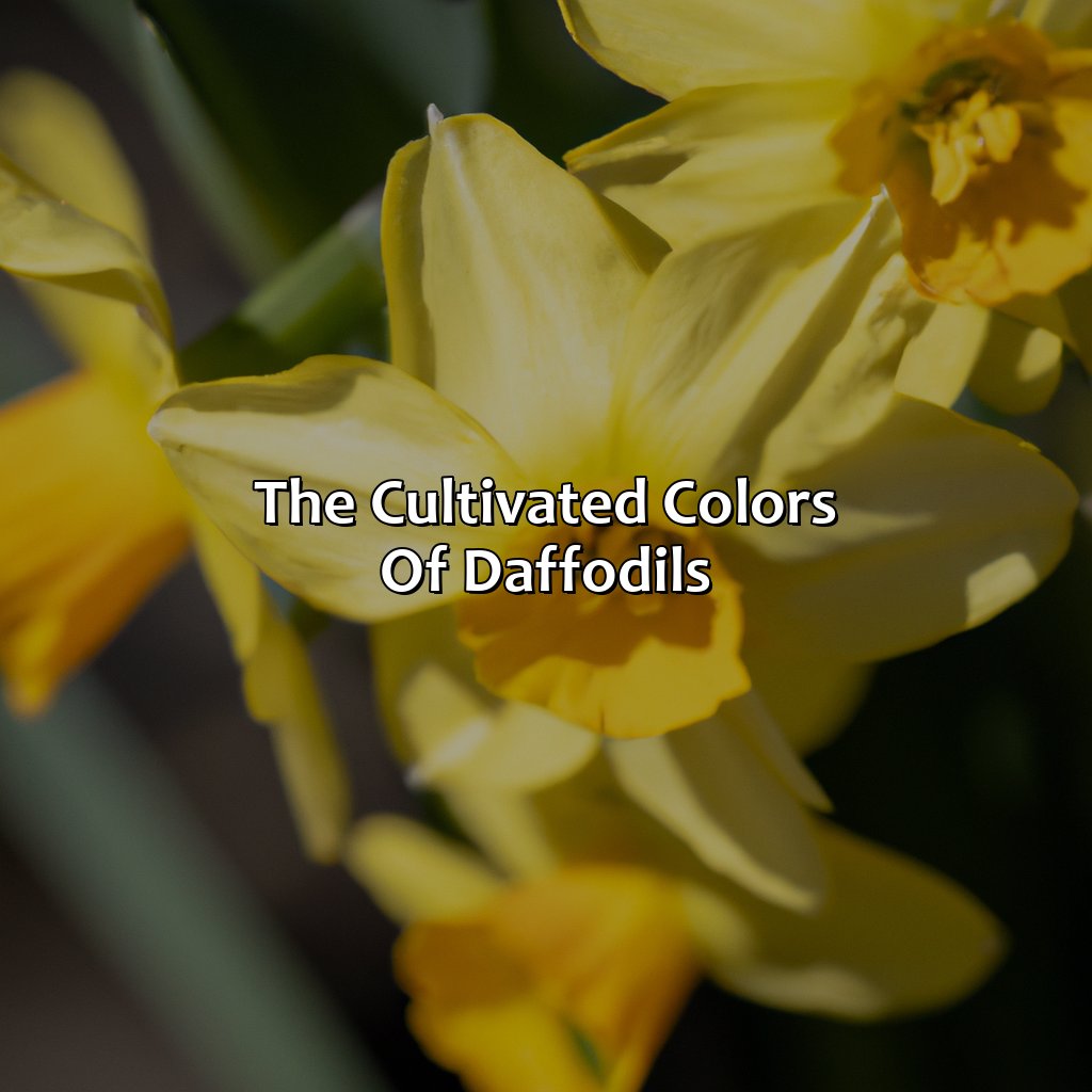 The Cultivated Colors Of Daffodils  - What Color Is Daffodils, 