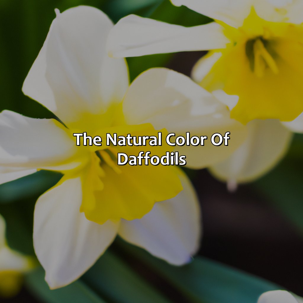 The Natural Color Of Daffodils  - What Color Is Daffodils, 