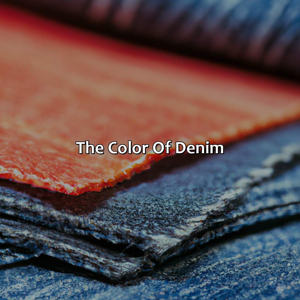 The Color Of Denim  - What Color Is Denim, 