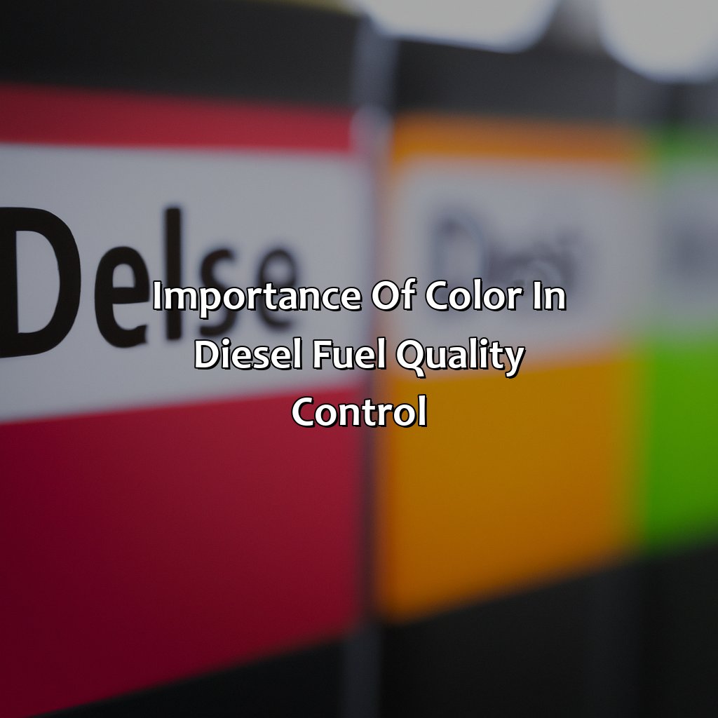 Importance Of Color In Diesel Fuel Quality Control  - What Color Is Diesel Fuel, 