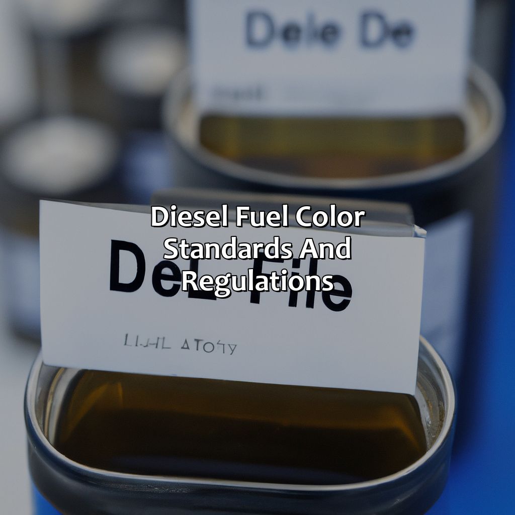 Diesel Fuel Color Standards And Regulations  - What Color Is Diesel Fuel, 