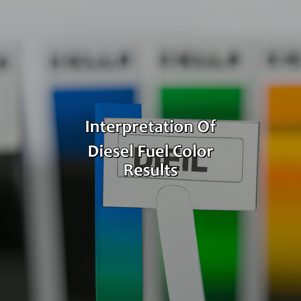 Interpretation Of Diesel Fuel Color Results  - What Color Is Diesel Fuel, 