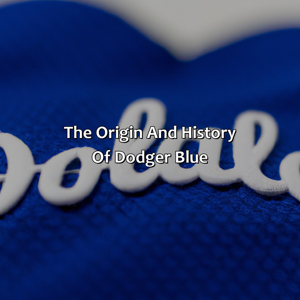 The Origin And History Of Dodger Blue  - What Color Is Dodger Blue, 