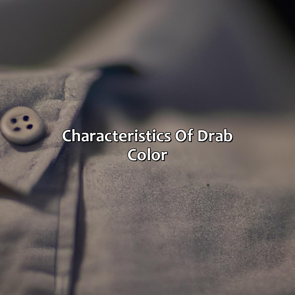Characteristics Of Drab Color  - What Color Is Drab, 