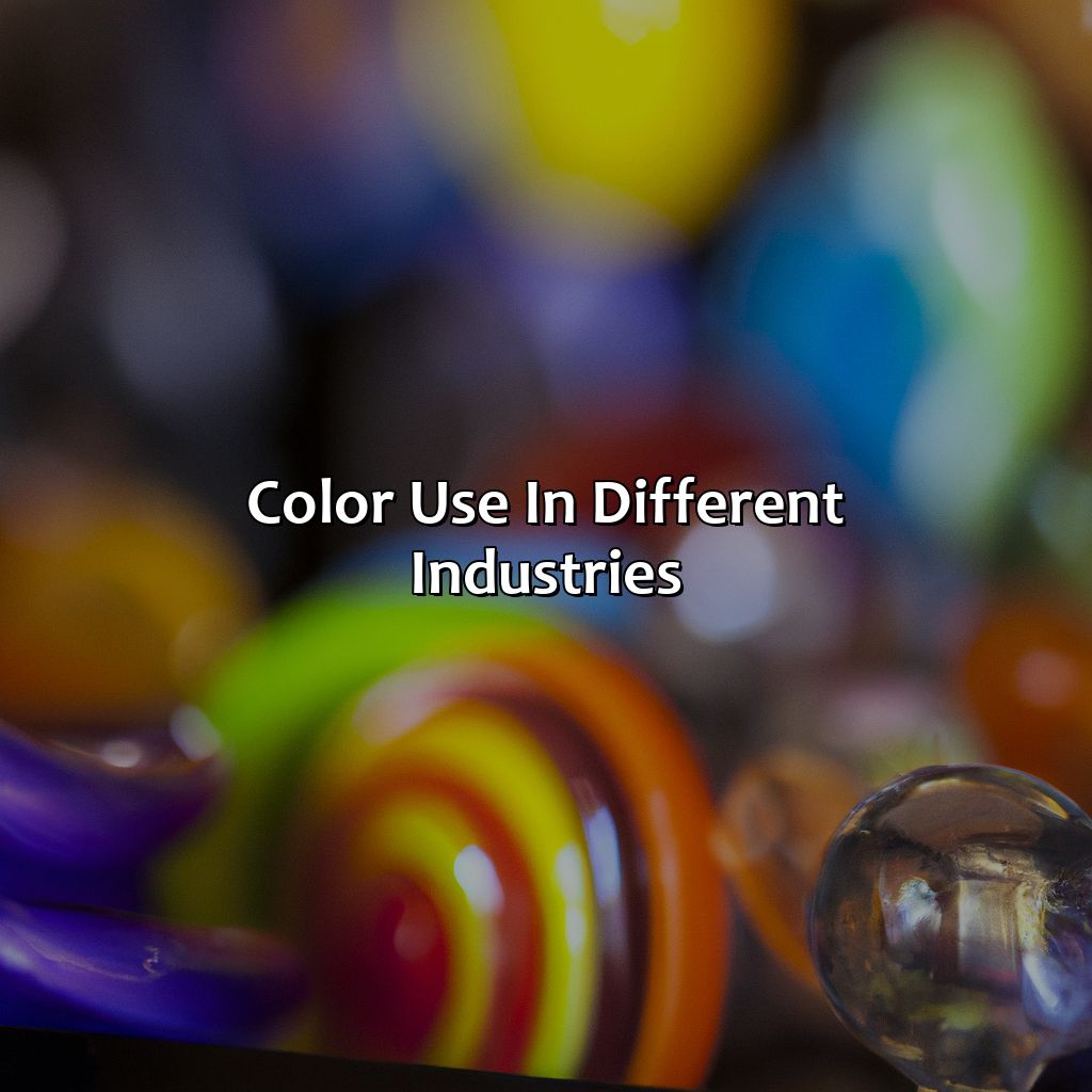 Color Use In Different Industries  - What Color Is Each Subject, 