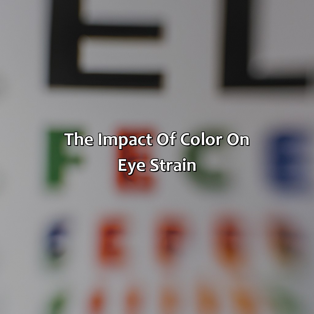 The Impact Of Color On Eye Strain  - What Color Is Easiest On The Eyes, 