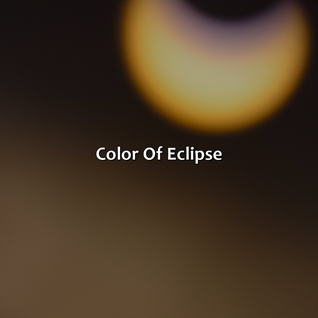Color Of Eclipse - What Color Is Eclipse, 