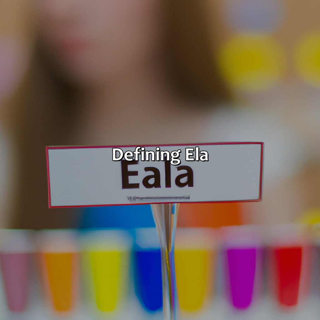 Defining Ela  - What Color Is Ela, 