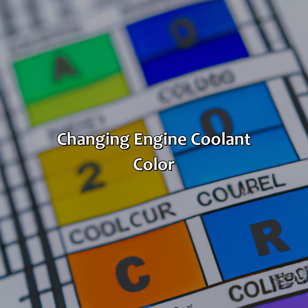 Changing Engine Coolant Color  - What Color Is Engine Coolant, 