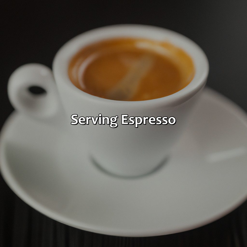 Serving Espresso  - What Color Is Expresso, 
