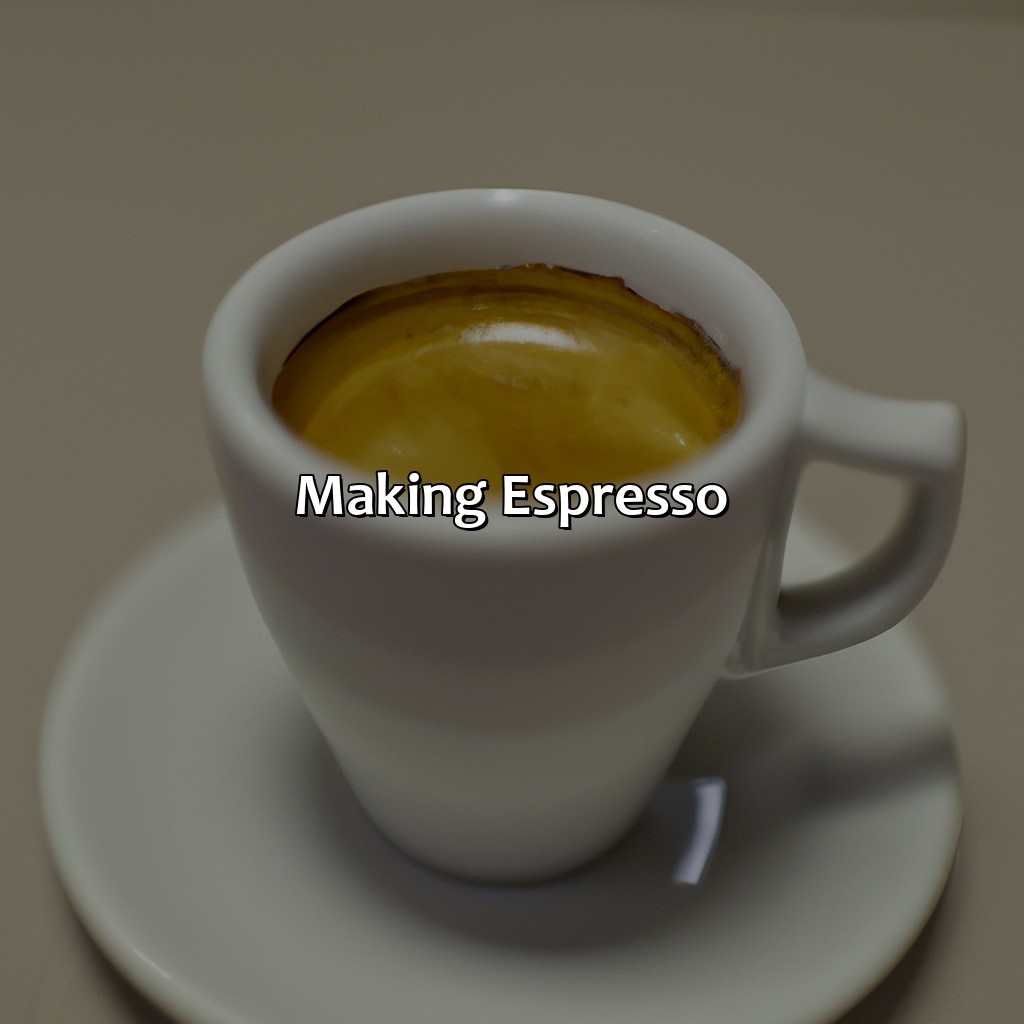 Making Espresso  - What Color Is Expresso, 