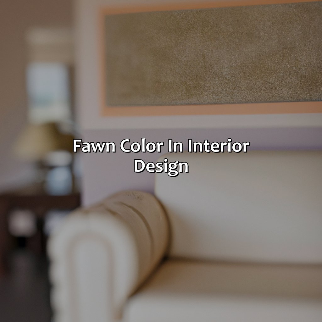 Fawn Color In Interior Design  - What Color Is Fawn, 
