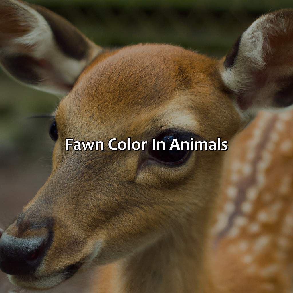 Fawn Color In Animals  - What Color Is Fawn, 