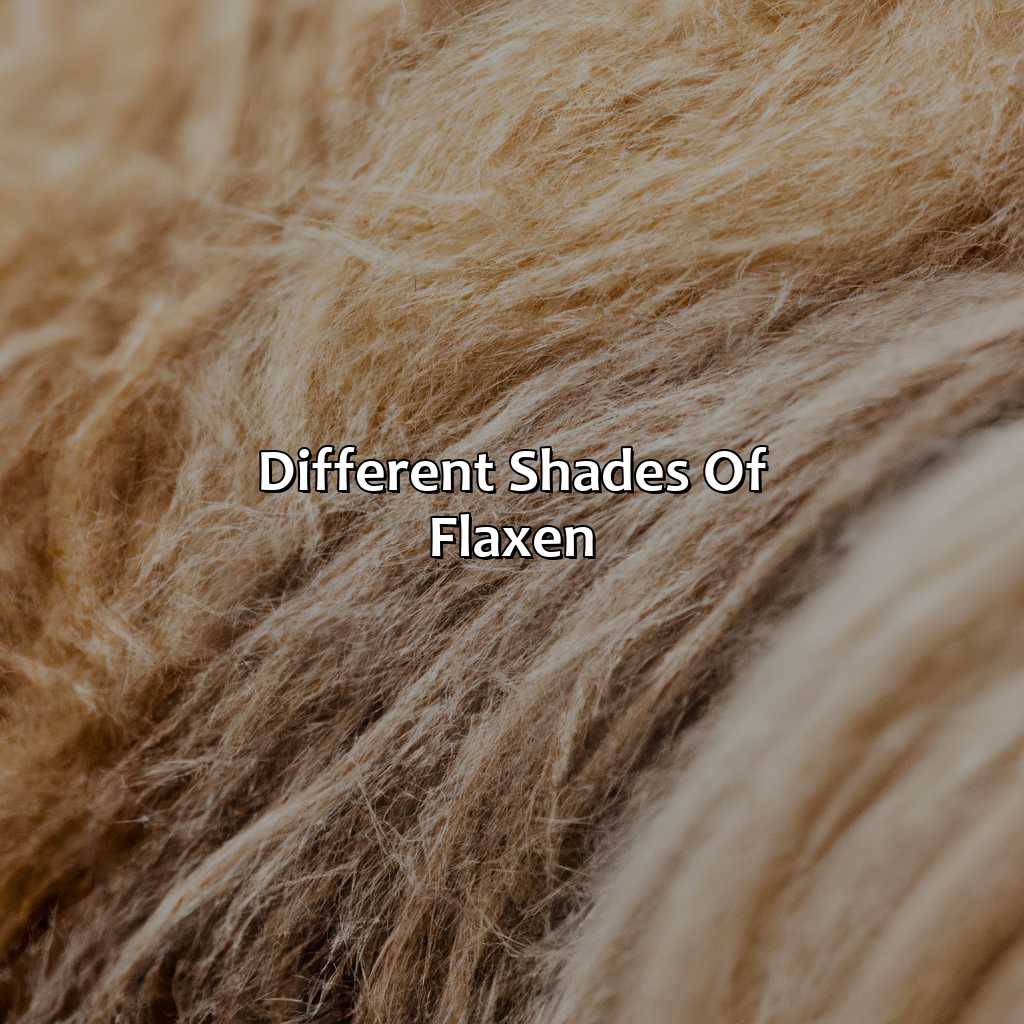 Different Shades Of Flaxen  - What Color Is Flaxen, 