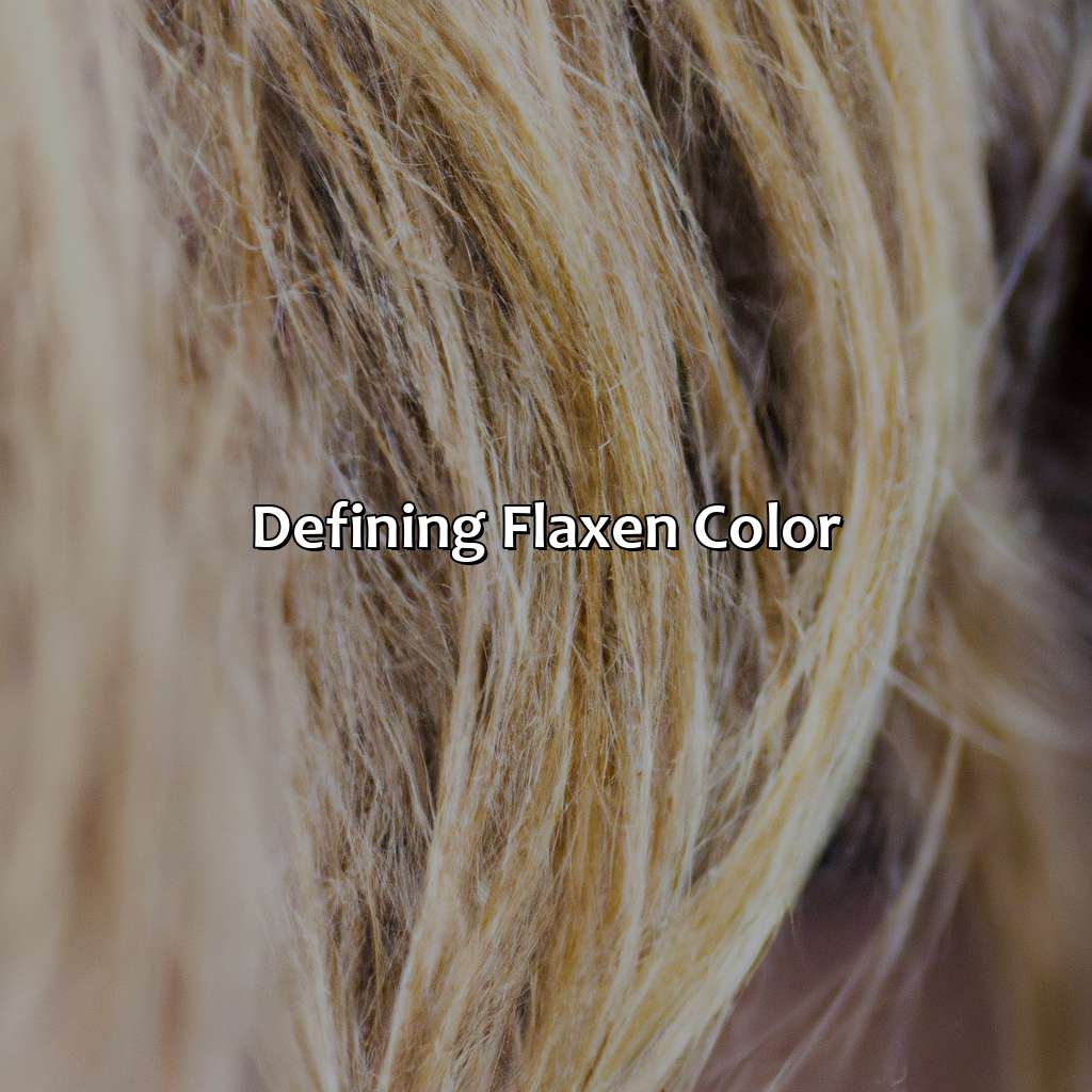 Defining Flaxen Color  - What Color Is Flaxen, 