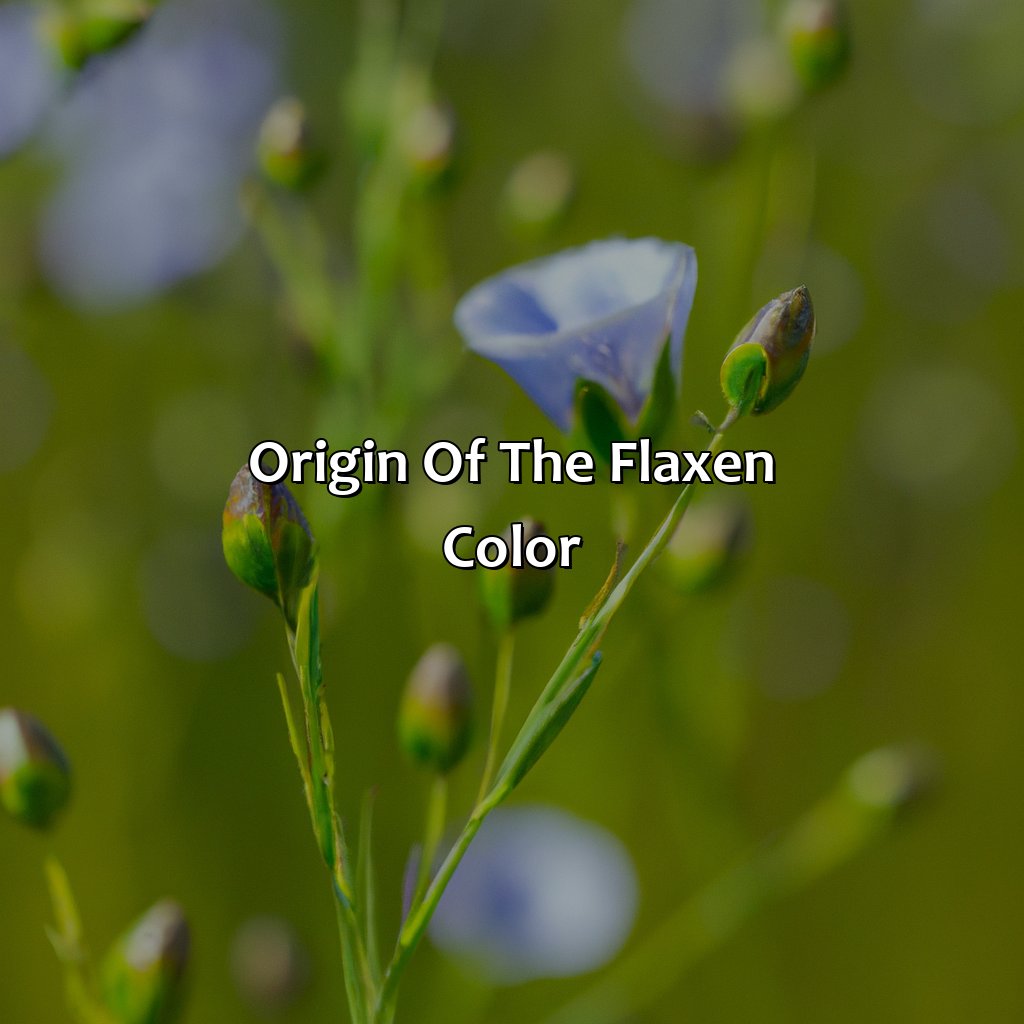 Origin Of The Flaxen Color  - What Color Is Flaxen, 