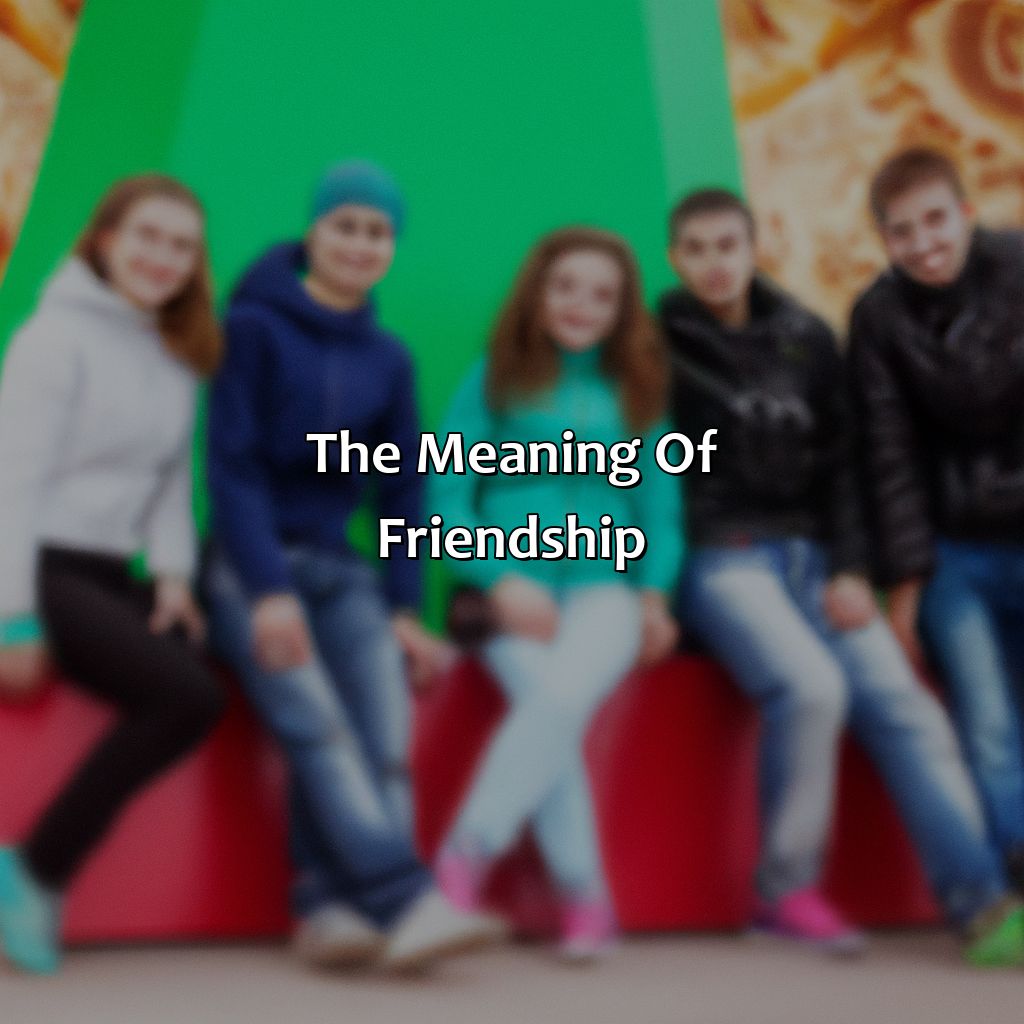 The Meaning Of Friendship  - What Color Is Friendship, 