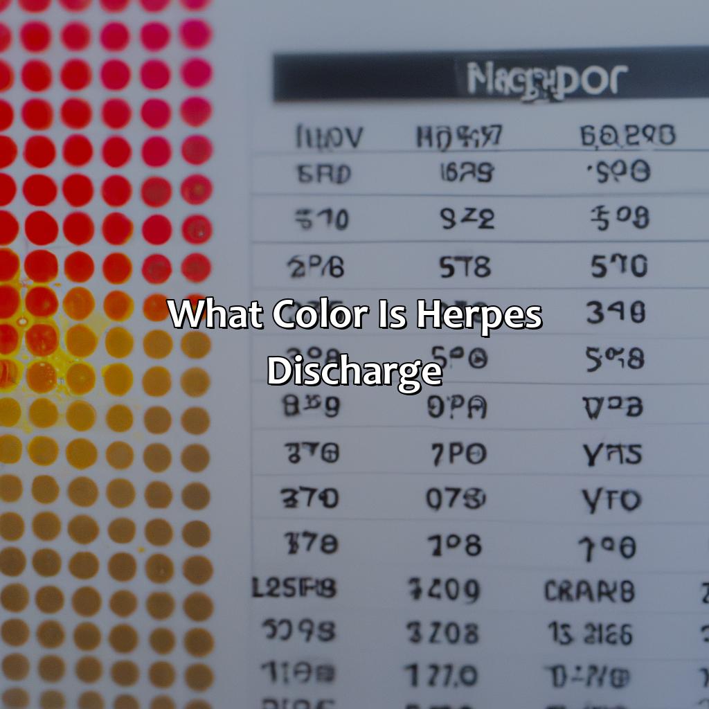 What Color Is Herpes Discharge?  - What Color Is Herpes Discharge, 