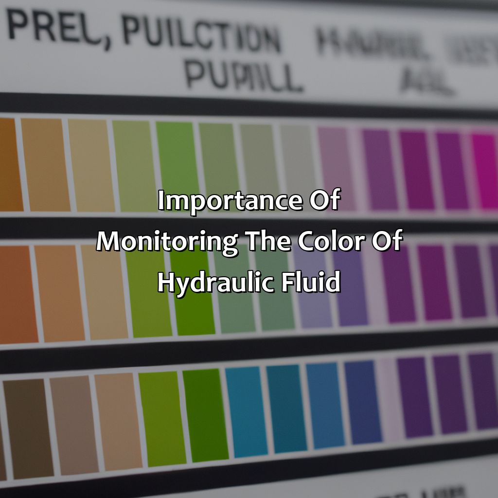 Importance Of Monitoring The Color Of Hydraulic Fluid  - What Color Is Hydraulic Fluid, 