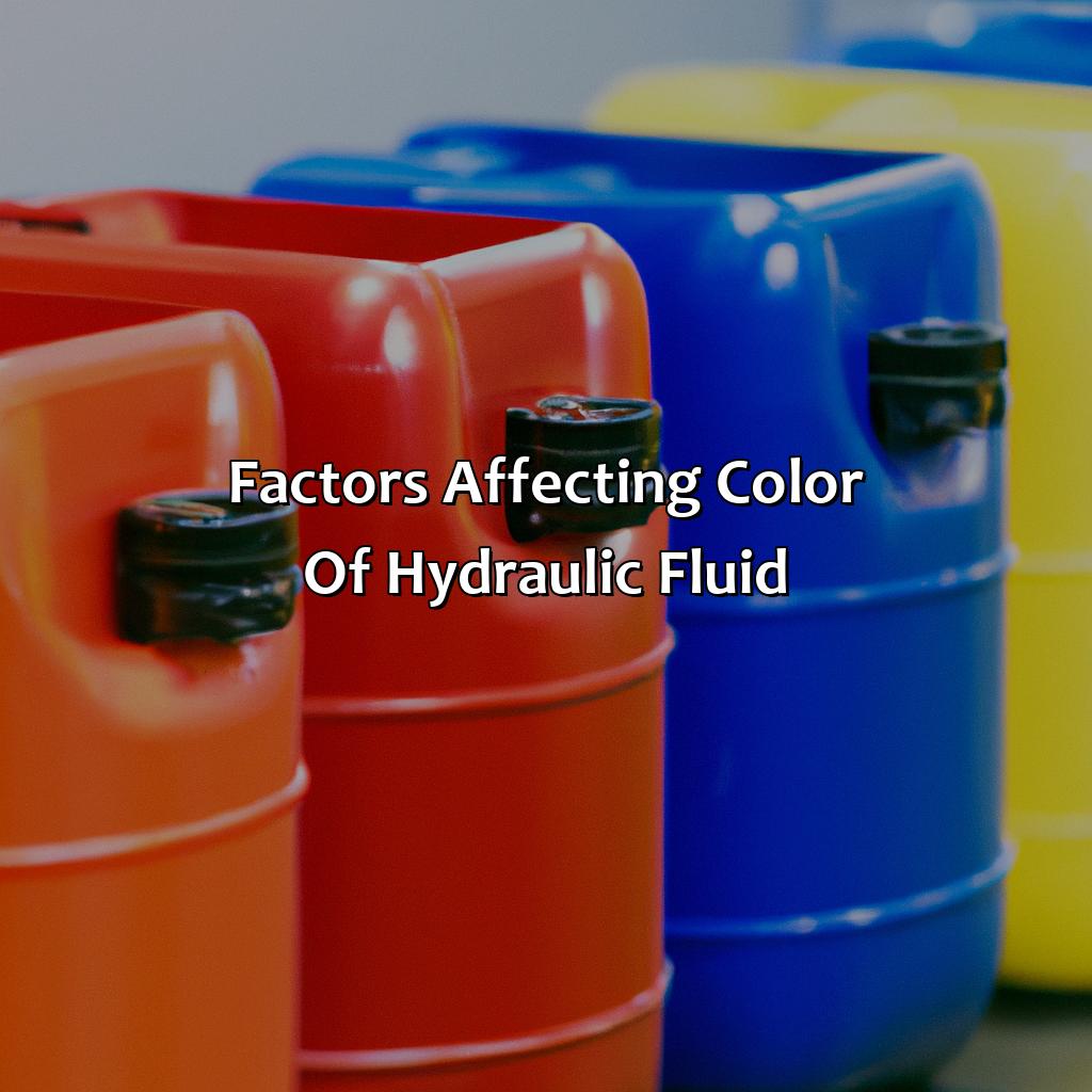 Factors Affecting Color Of Hydraulic Fluid  - What Color Is Hydraulic Fluid, 