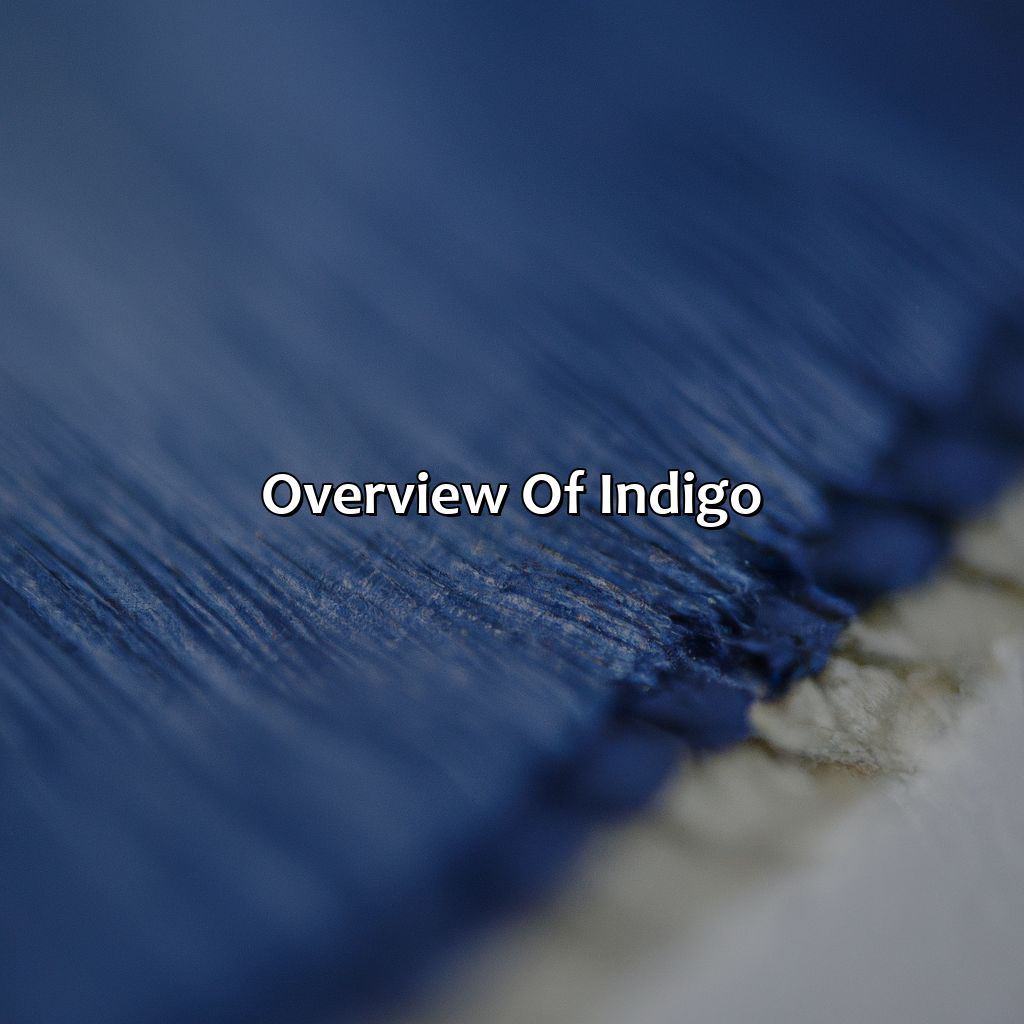 Overview Of Indigo  - What Color Is Indigo, 