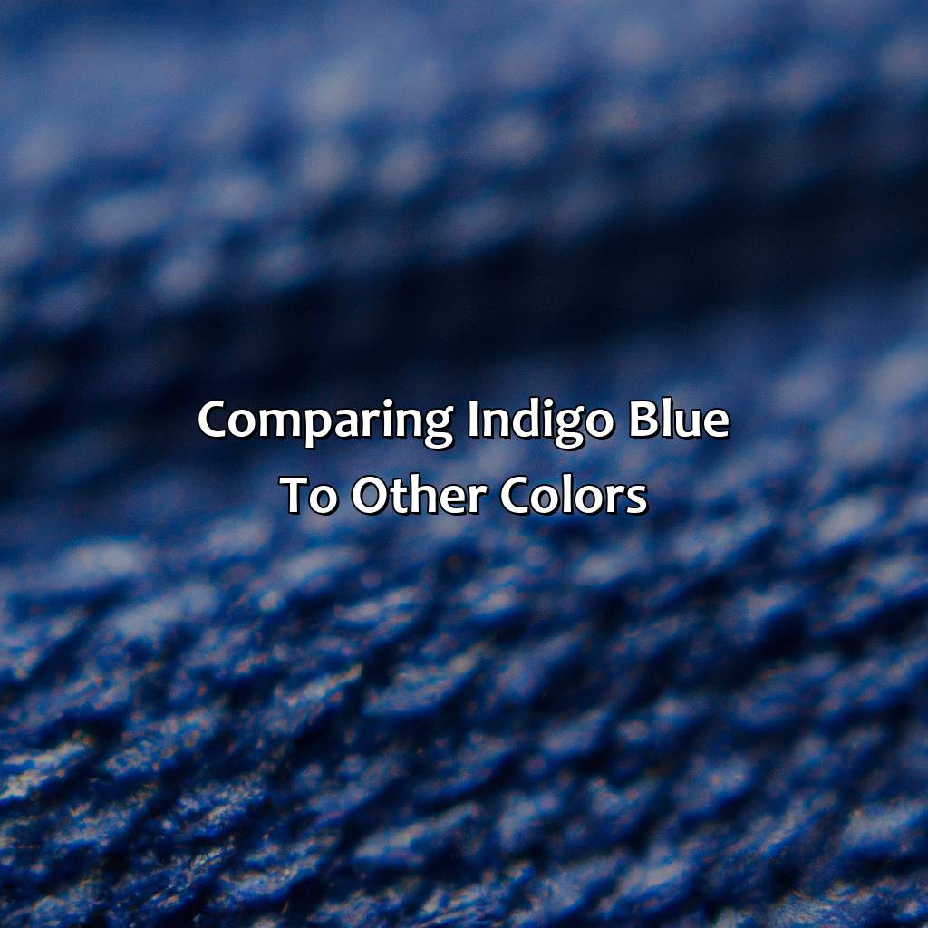 Comparing Indigo Blue To Other Colors  - What Color Is Indigo Blue, 