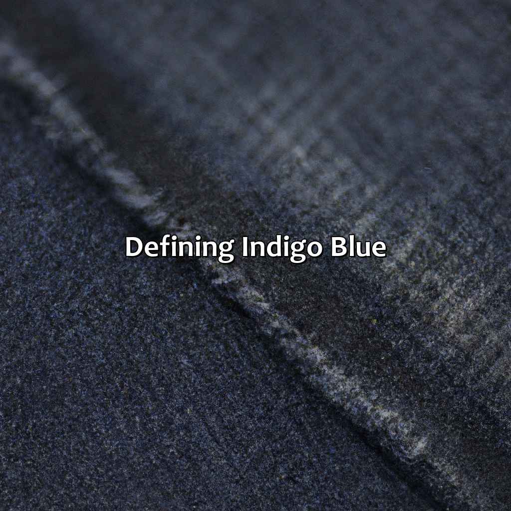 Defining Indigo Blue  - What Color Is Indigo Blue, 