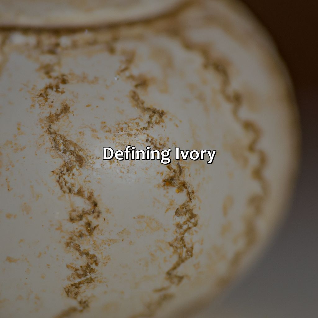 Defining Ivory  - What Color Is Ivory, 