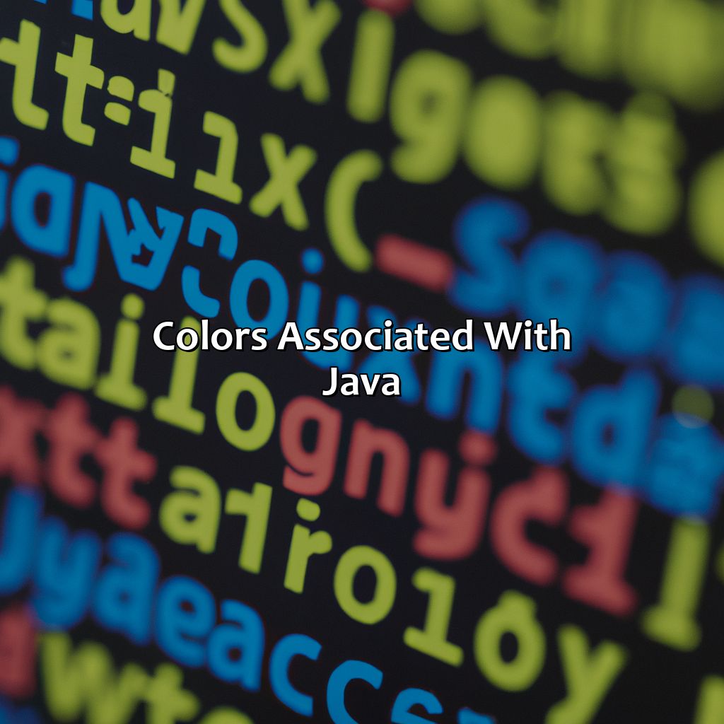 Colors Associated With Java  - What Color Is Java, 