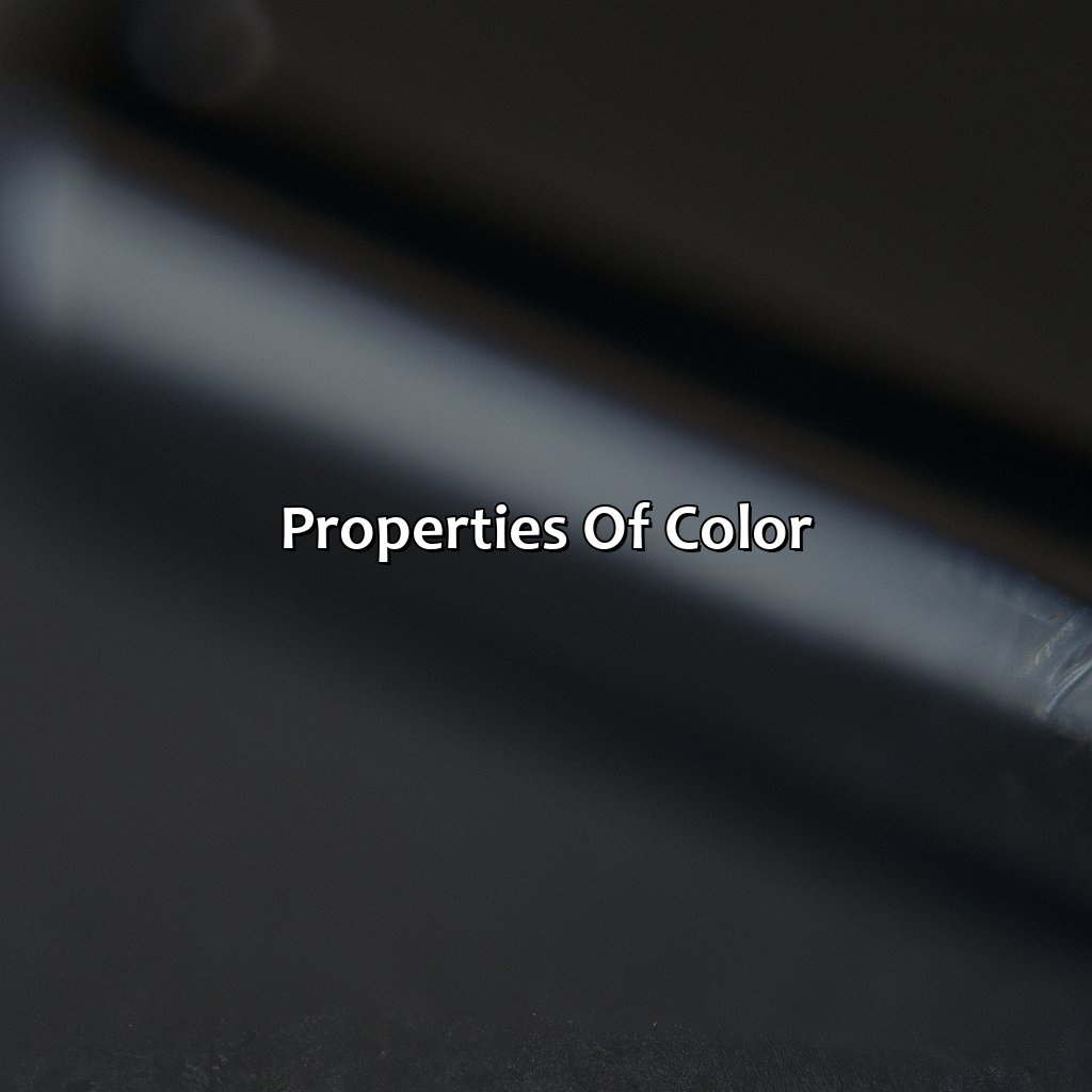 Properties Of Color  - What Color Is Jet Black, 