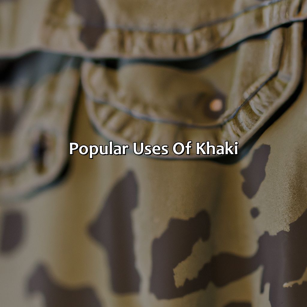 Popular Uses Of Khaki  - What Color Is Khaki, 